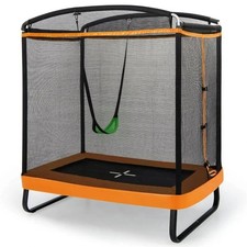 Costway 6 Feet Kids Trampoline with Swing and Enclosure Safety Net 2443