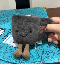 Jellycat Amuseables Coffee Cup Plush Toy Bag Charm Cute Stuffed Doll NWT 2026
