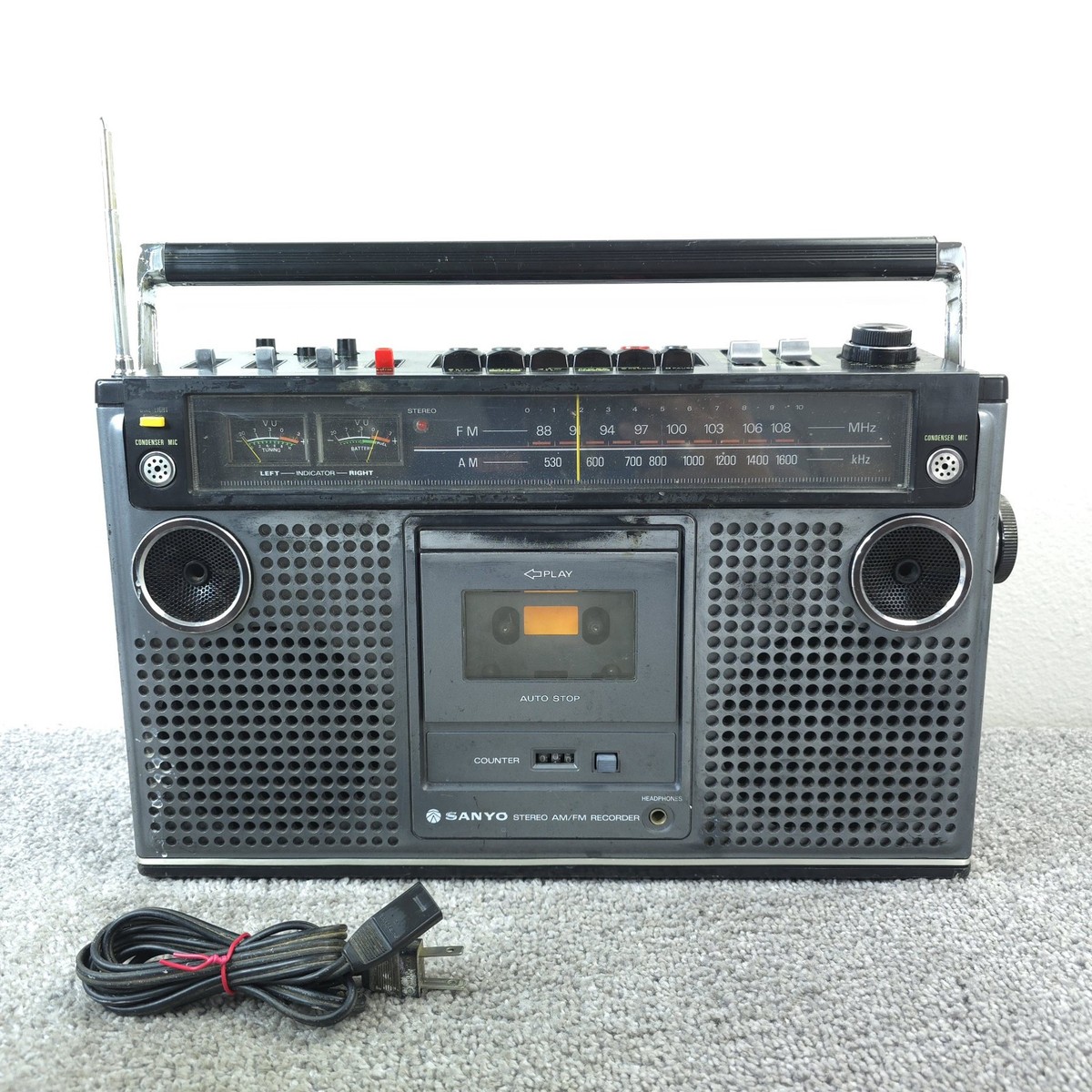 Sanyo M9980 Vintage Boombox Stereo AM/FM Made In Japan RADIO ONLY