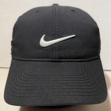 Nike Legacy91 Dri-Fit Adjustable Strapback 6-Panel Swoosh Hat Cap Black