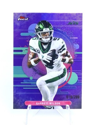 Topps Finest 2025 Garrett Wilson #176 New York Jets /200 Purple Uncommon