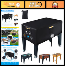 Heavy Duty Waterproof Foosball Table Cover, Windproof Buckle, Reflective Handles