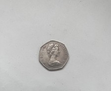 1973 EEC 50p Coin Elizabeth II Rare Fifty Pence Coin