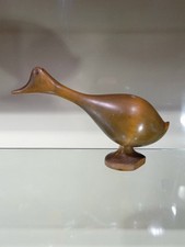 ABSTRACT WOODEN SCULPTUE OF A DUCK - VINTAGE AND PERFECT