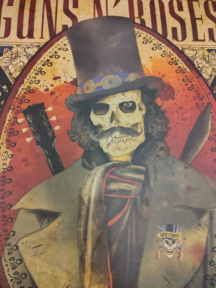 Guns N Roses - Litografía/Póster de gira rara - MSG NYC - 16 de octubre de 2017 - Slash Foto 4 de 4