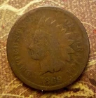 1869 Indian Head Cent Semi Key Date