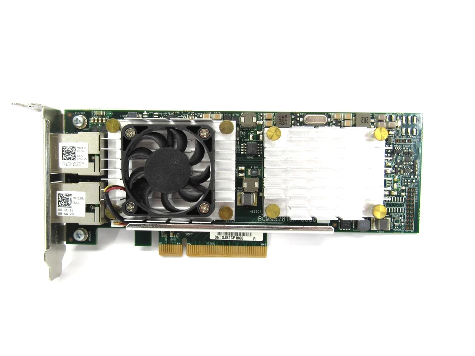 Dell 0HN10N Broadcom 57810S Dual Port 10Gb PCI-Express LP Network Adapter Card - Image 2 of 4
