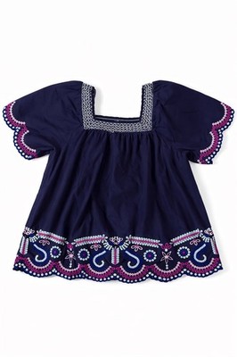 Crown & Ivy Womens Embroidered Floral   Top xl 