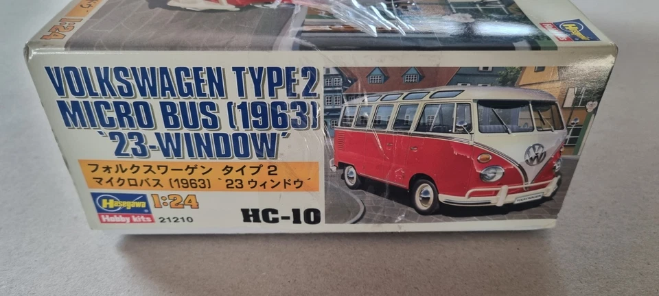 HASEGAWA VOLKSWAGEN TYPE2 MICRO BUS (1963) 23"-WINDOWSCALA 1:24 212110 - Immagine 3 di 4