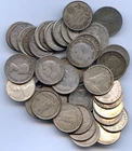 Canada Silver Dimes (50) 1920-67 .800