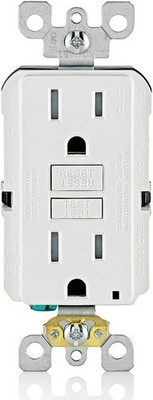 Self-Testing GFCI Outlet 15 Amp - Tamper-Resistant with Protection Features