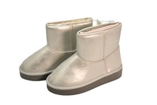 Gap Boots Kids Size 11 Gold Shearling Style Ankle Winter Pull On 775015-01-1
