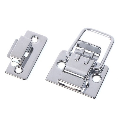 2Pcs Stainless Steel Chrome Toggle Latch For Chest Box Case Suitcase Tool Clasp
