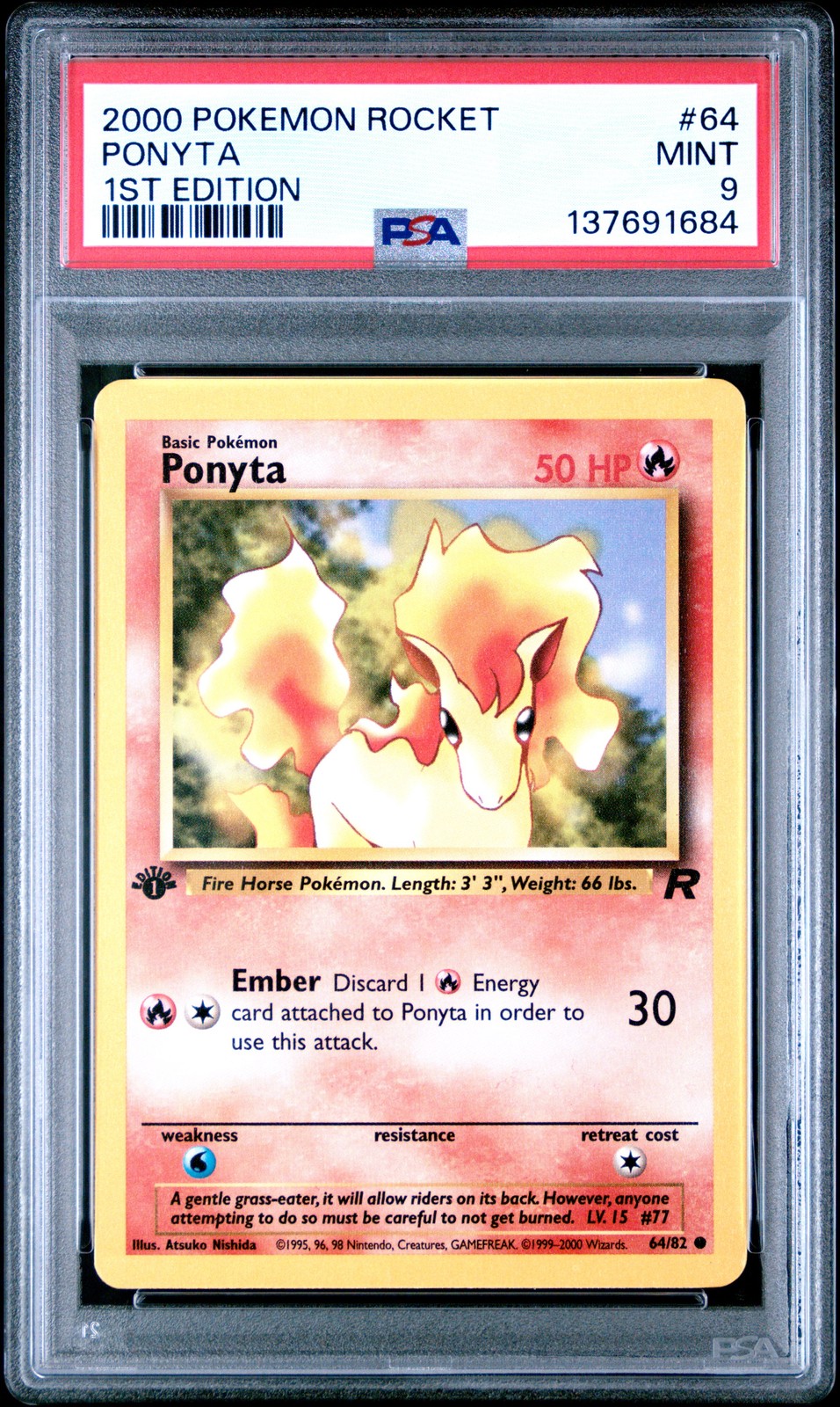Ponyta 1st Edition #64