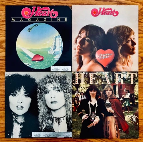 HEART~4 Albums~2 Promos! Dreamboat Annie~Magazine~Bebe Le Strange~Little Queen