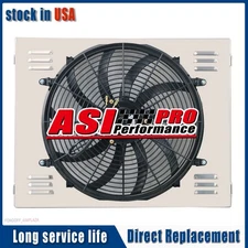 Aluminum Shroud Fan+Relay Fit 70-1979 Dodge D/W 100 150 200 300 5.2L 5.9L