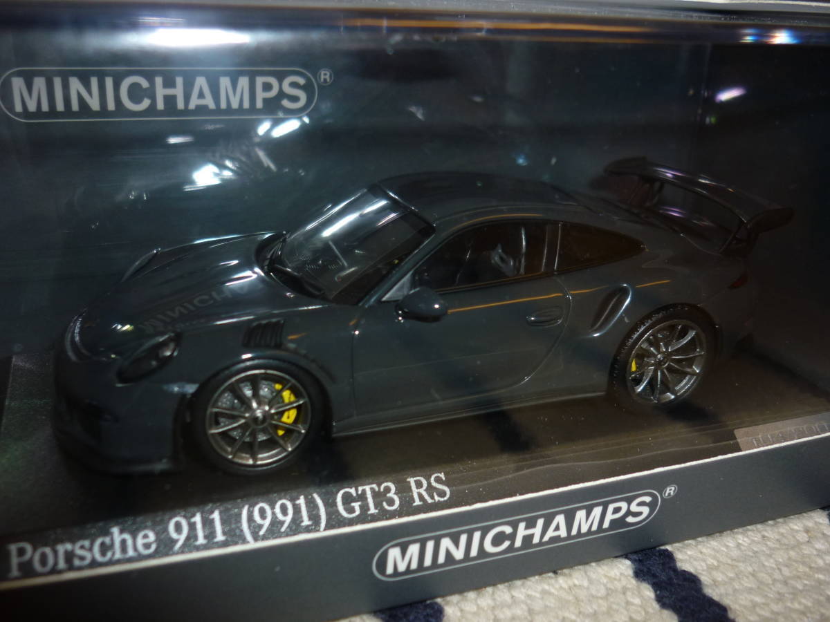 Car.Tima Pma 1/43 Custom Porsche 911 Gt3 Rs 991 Grauschwarz Car.Tima Pma 1/43 Custom Porsche 911 Gt3 Rs 991 Grauschwarz