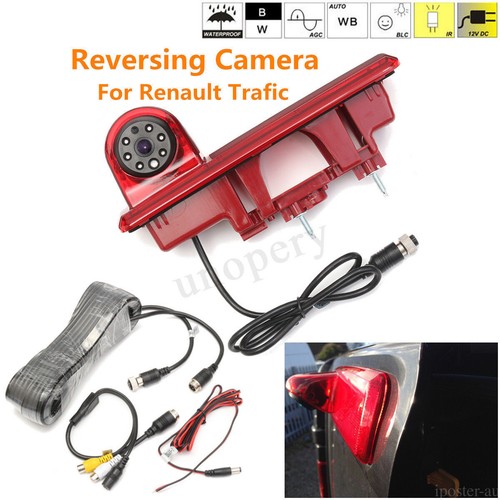 5" Car Rear Mirror Monitor + 3rd Brake Light Reversing Camera For Renault Trafic - Picture 5 of 12