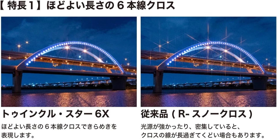 Kenko Cross Filter PRO1D R-Twinkle Star 6X (W) 67mm for cross effect 826720 - Image 2 of 4