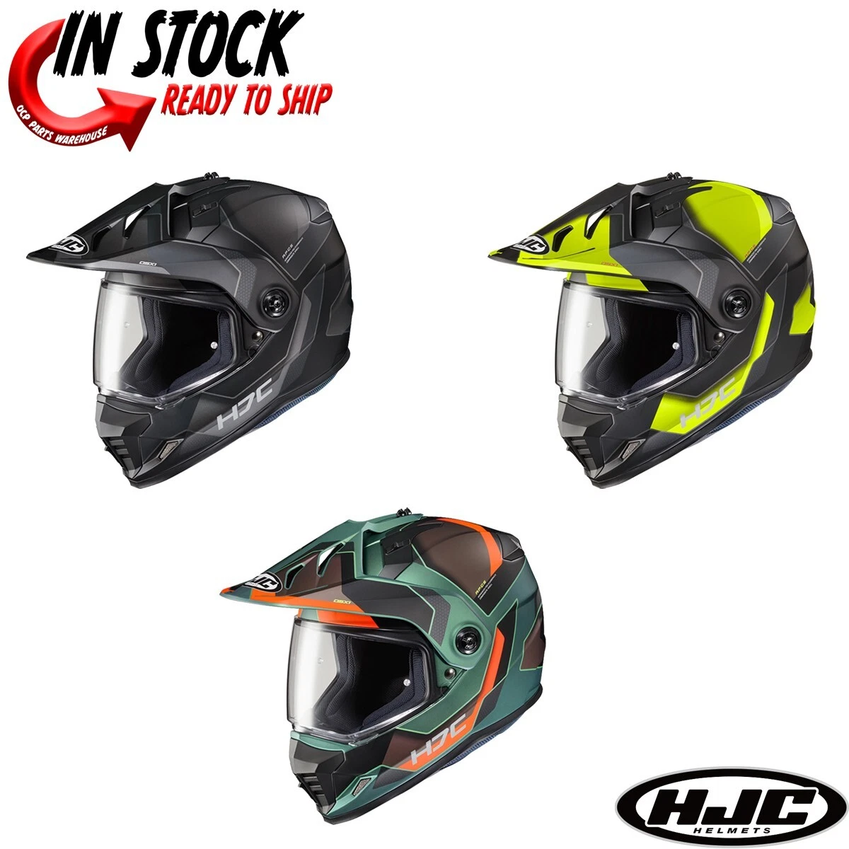 hjc ds x1 dual sport helmet DS-X1 Synergy Off-Road Motorcycle with HJ-27 Pinlock Shield, DOT Approved (MC3HSF, X-Small) : Automotive face style HJC Jumps Into Dual Sport