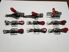 Lot 9 Destaco Toggle Clamp Flanged Base with Lever Steel Red/Black