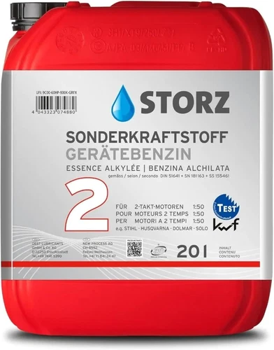 20 Liter STORZ Sonderkraftstoff / Gerätebenzin 2T