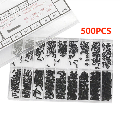 500pcs Small Laptop Screws Micro Screw Set Assemble Fixing Replacement