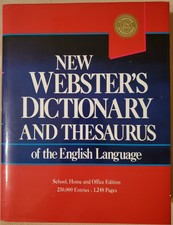 New Websters Dictionary and Thesaurus of the English Language