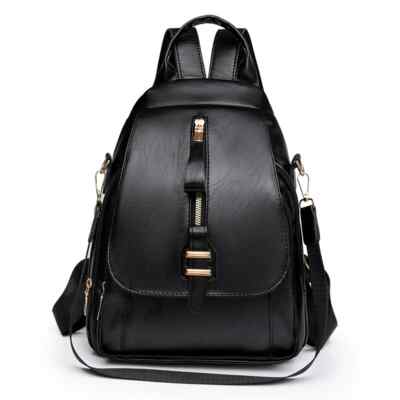 Womens Ladies Leather Backpack Purse Anti-theft Rucksack Travel Bag Satchel