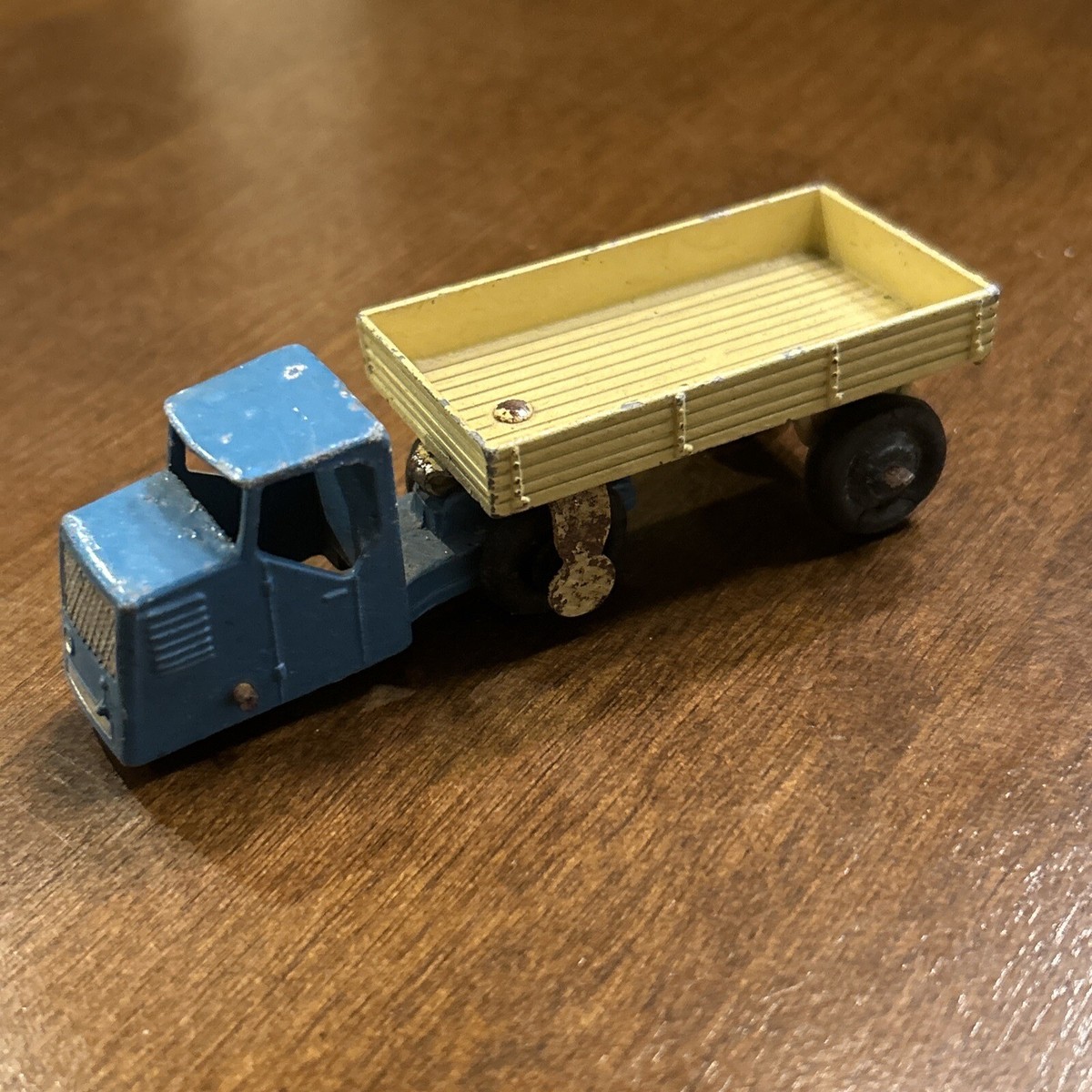 MECCANO DINKY TOYS No 33W/415 MECHANICAL HORSE & OPEN TRAILER Blue