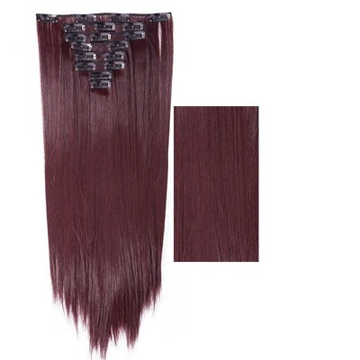 Real Thick Clip In Hair Extensions 8 Pieces Full Head Hair Extentions Human Made