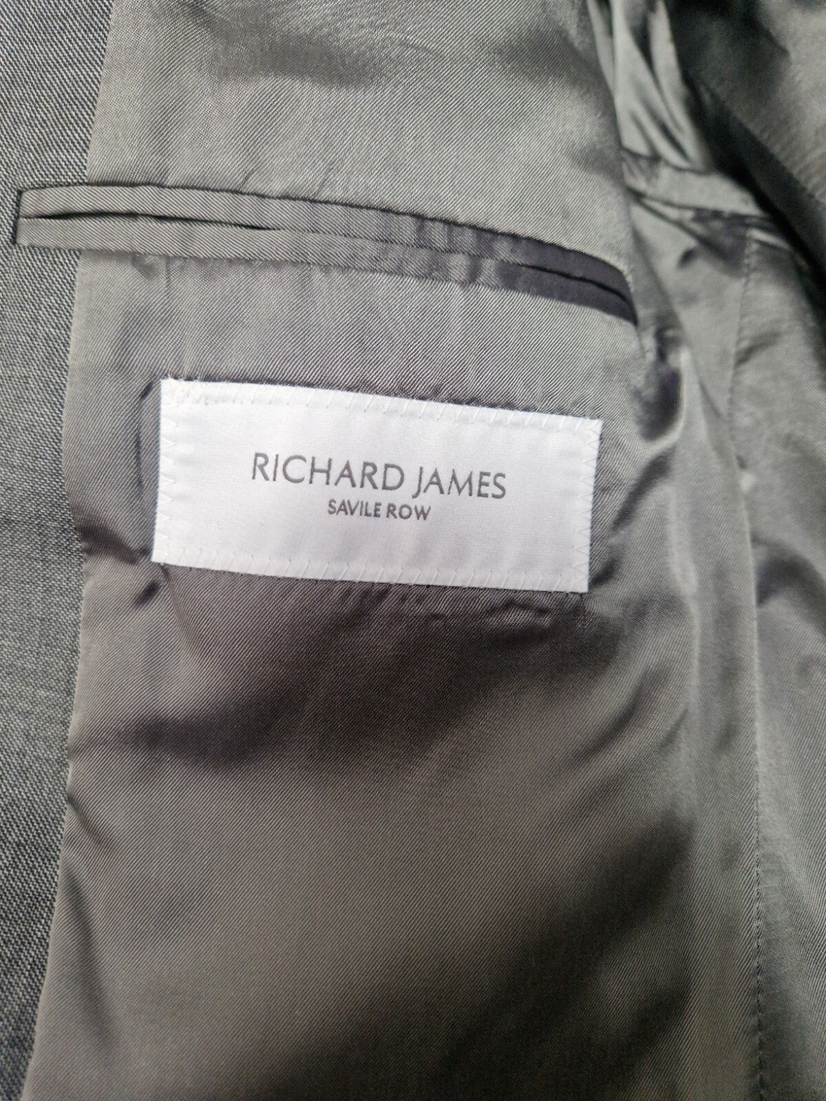 FILA Giacca grigia Richard James Savile Row. Taglia 40.