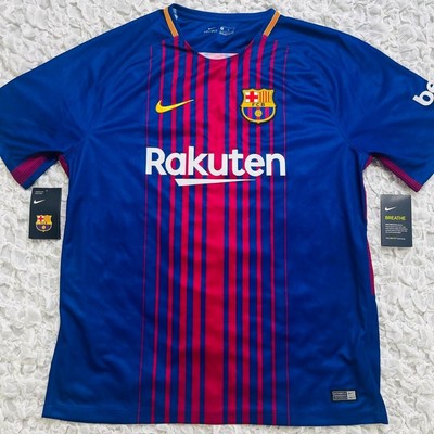 MINT Barcelona 2017 2018 XL Home Jersey Camiseta Maglia Nike Messi