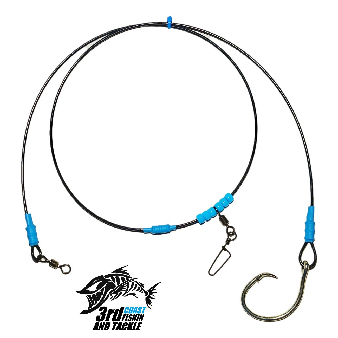 3rd Coast Fishin and Tackle 4 foot Cable Fishing Leader 16/0