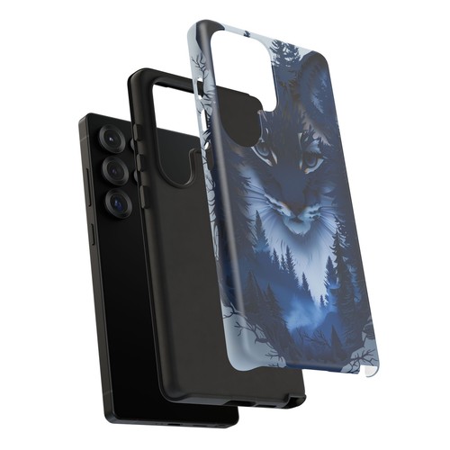 Blue Bobcat Wilderness Cat - Phone Ink Cover Case for iPhone, Galaxy, Pixel - 第 197/281 張圖片