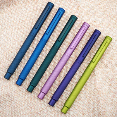 Hongdian Forest Series Metal Fountain Pen EF/F/M/Bent Nib with Converter Ink Pen