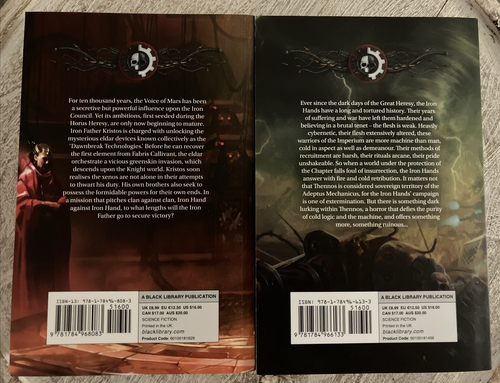 Warhammer Iron Hands Complete Novel Series 2 Books - Foto 2 di 5