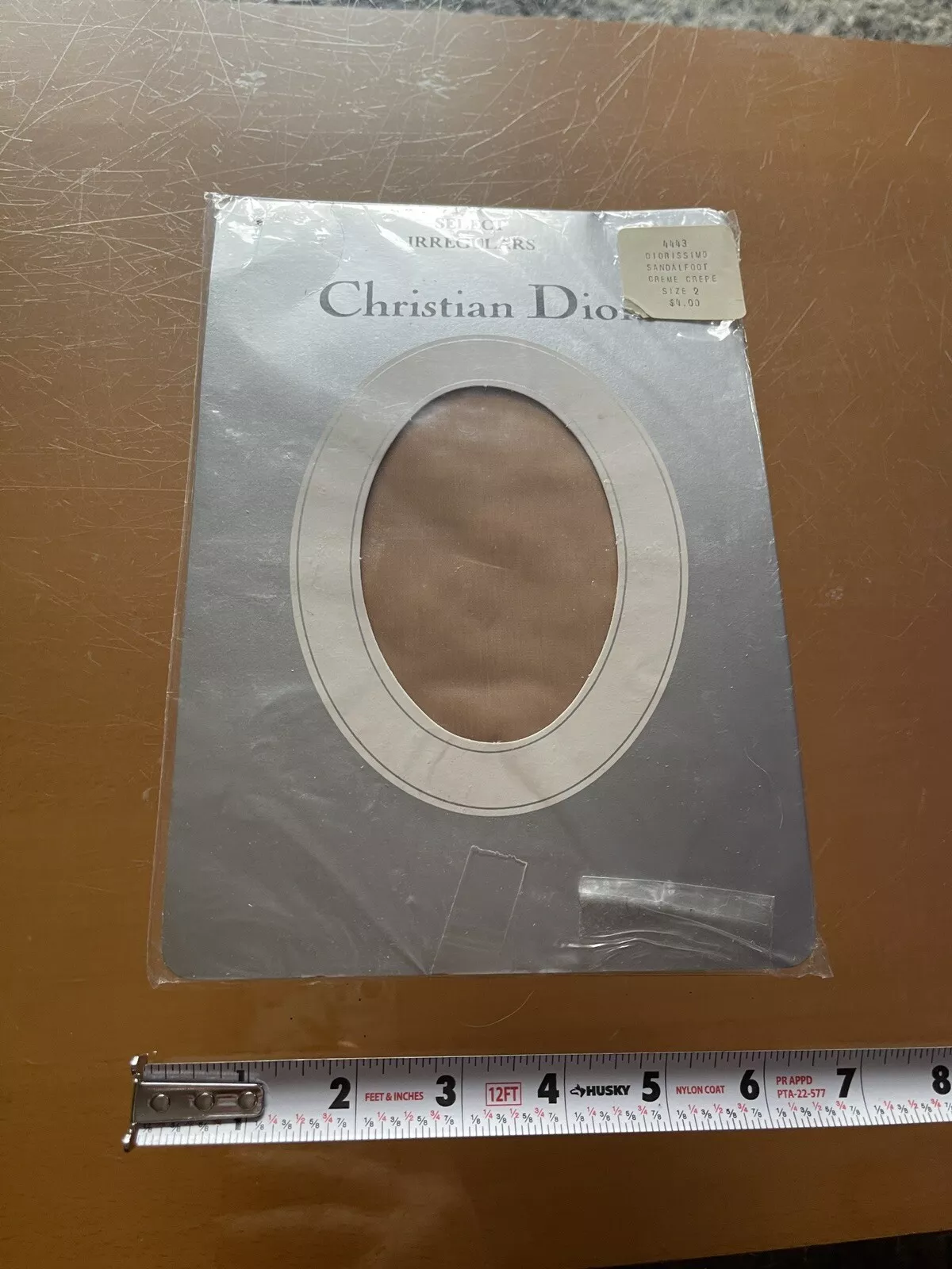 Pantalon irrégulier Christian Dior crème pieds de santal neuf crêpe taille 2 Diorissimo
