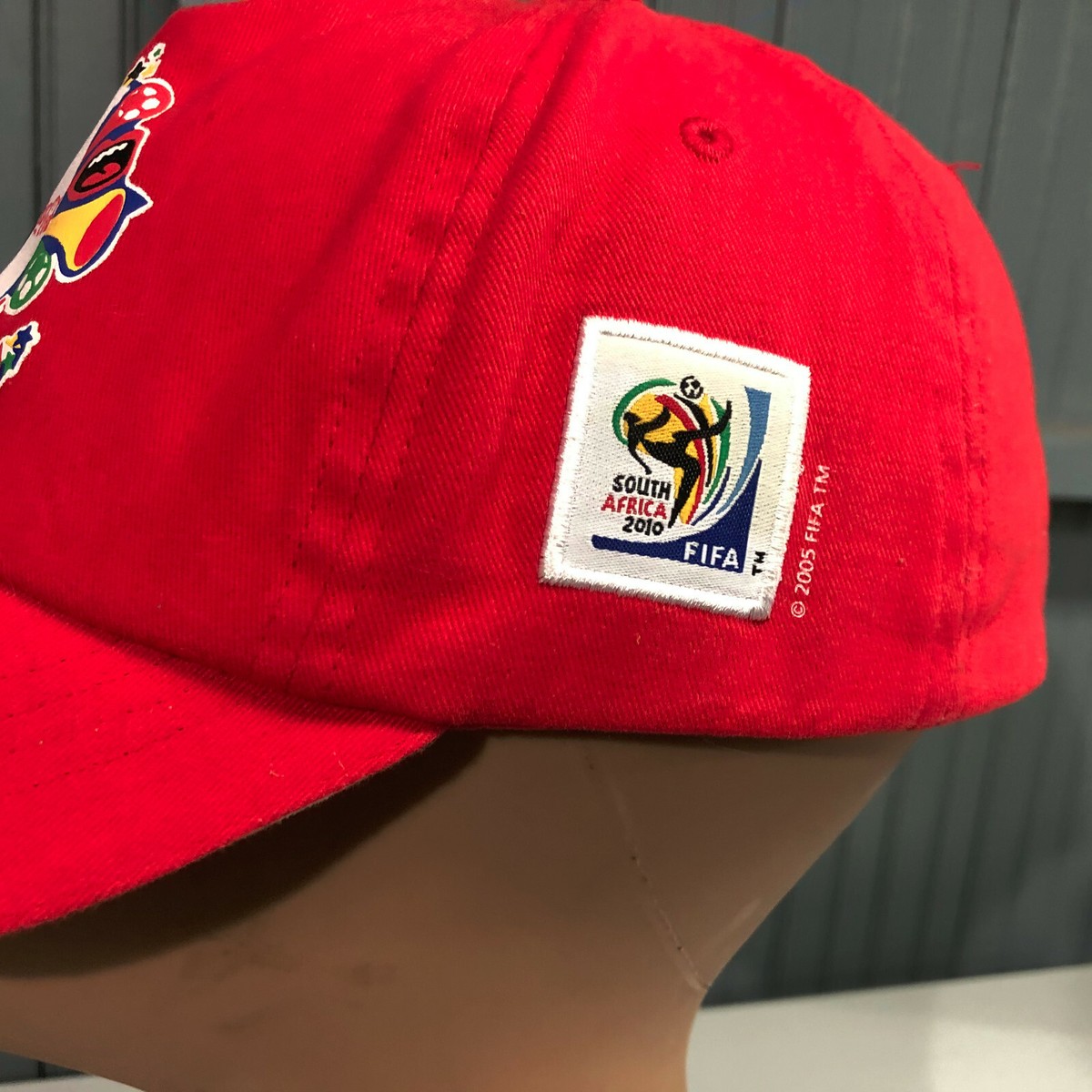 Casquette Coca-Cola Rouge Officielle Coupe Du Monde 2010 - Africa Du Sud - Réglable Homme
