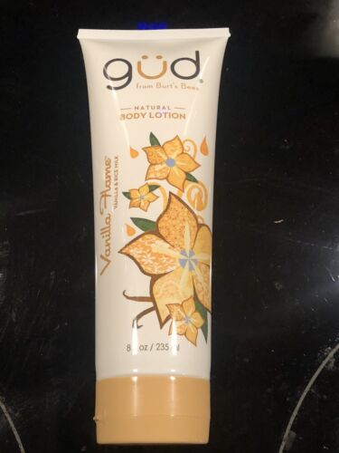  Burt's Bees gud Natural Body Lotion Vanilla Flame Vanilla and Rice Milk 8oz. - Picture 1 of 4