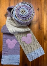 Disney Inspired with purple Mickey scarf