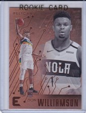 ZION WILLIAMSON ROOKIE CARD 2019 Basketball Essentials Pelican BRONZE VERSION RC