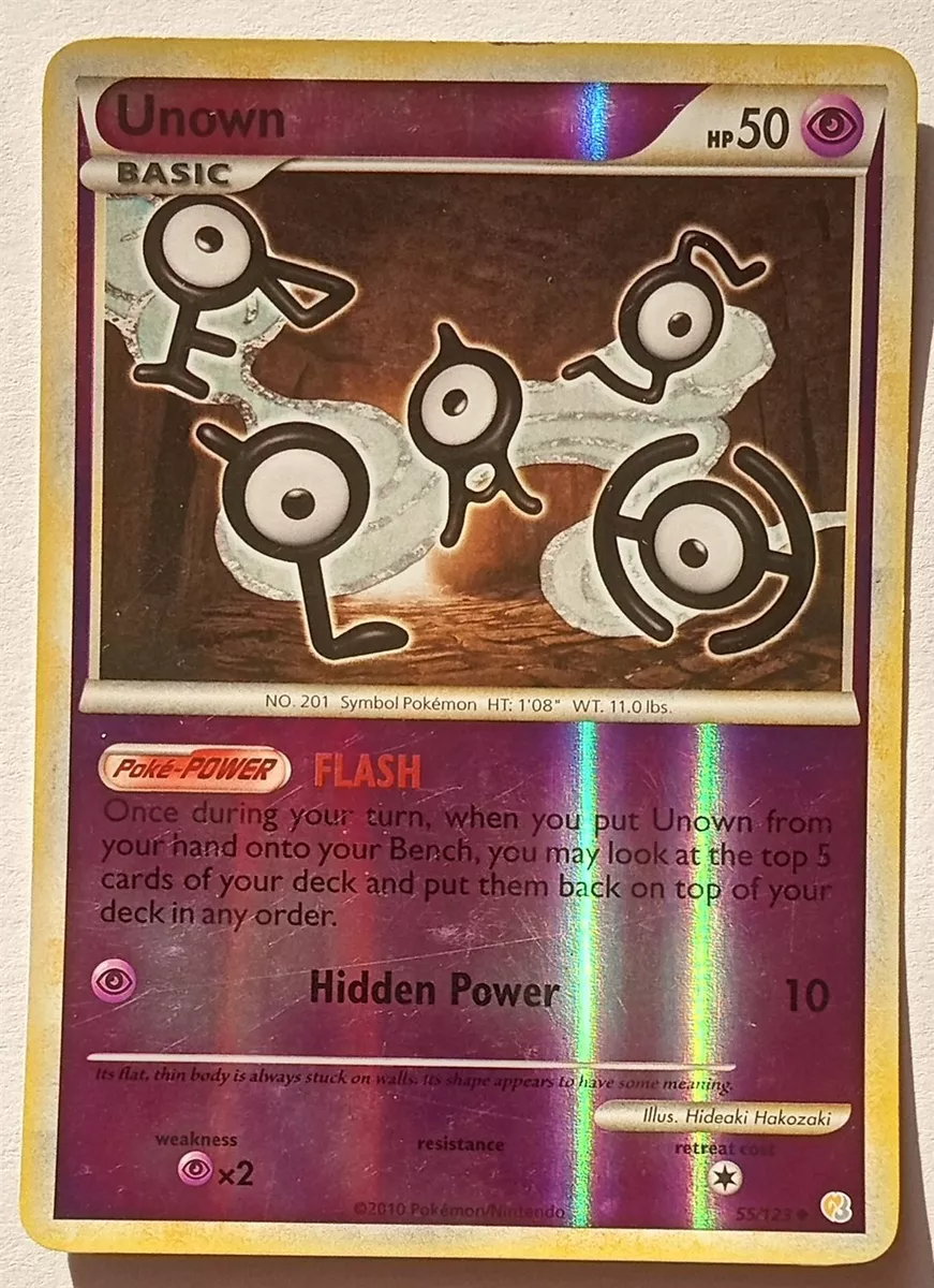 Pokemon - Unown - HeartGold SoulSilver 55/123 - Reverse Holo - LP