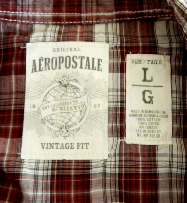 AEROPOSTLE Western Style Shirt with Chest Flap Pockets & Peal
