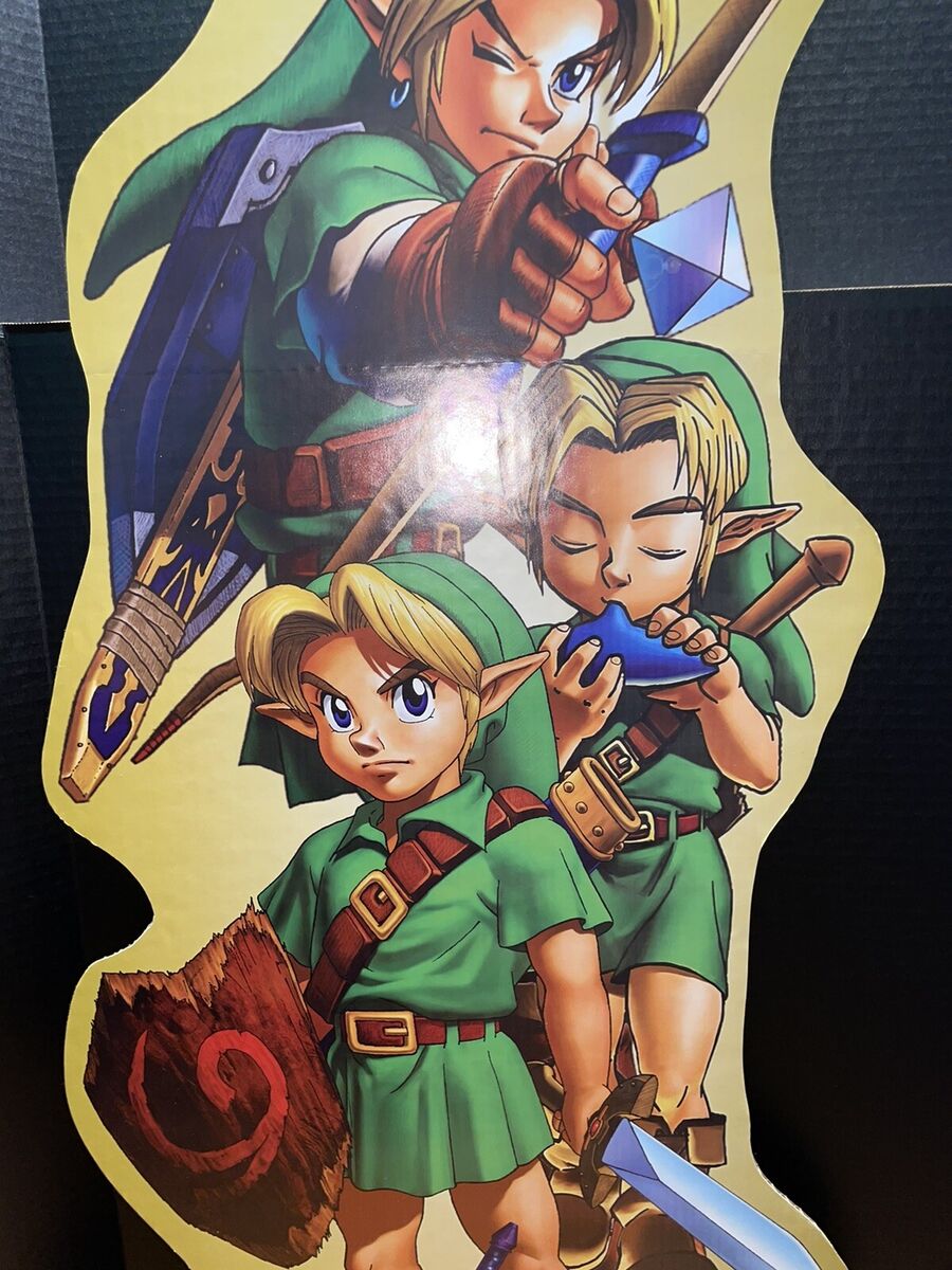 Legend of Zelda Ocarina Of Time N64 BOX ART Premium POSTER MADE IN USA -  N64024