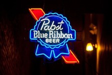 20"x16" Pabst Blue Ribbon Beer Handmade Neon Sign Lamp HD Vivid Printing Decor