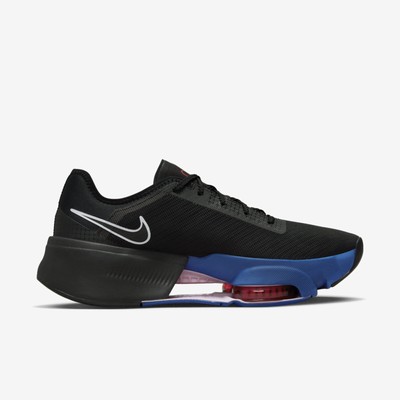nike training air zoom superrep trainers in black