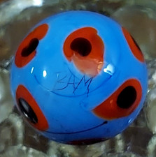 Vtg Boyd Miller "BAM" Handmade Glass Marble Art West Virginia - VERY RARE