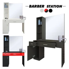 Barber Salon Station Wall Mount Hair Beauty Spa Stylist Station Furniture