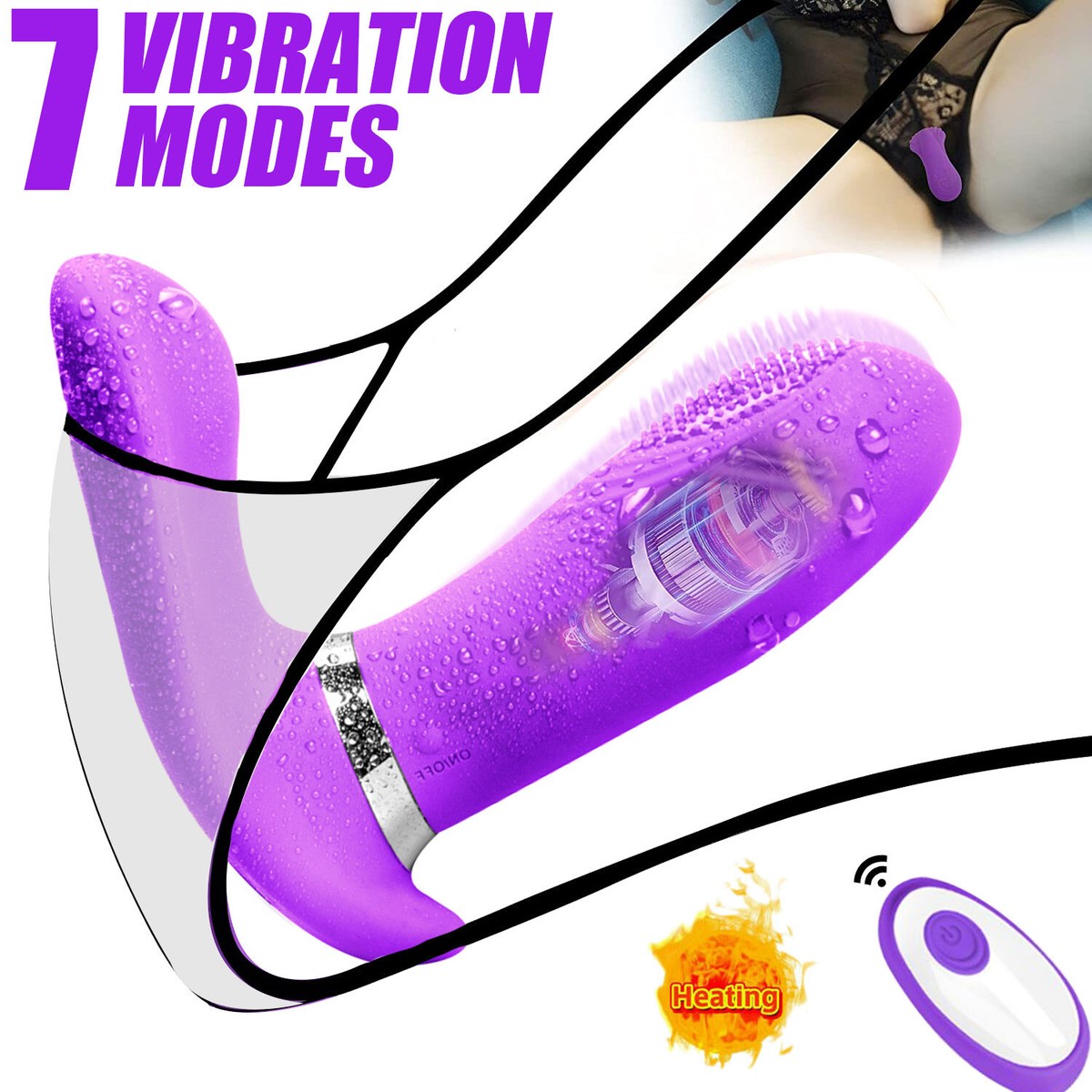Wearable Panties G-Spot Clit Vibrator Dildo Heating Stimulate Sex Toys for  Women | eBay